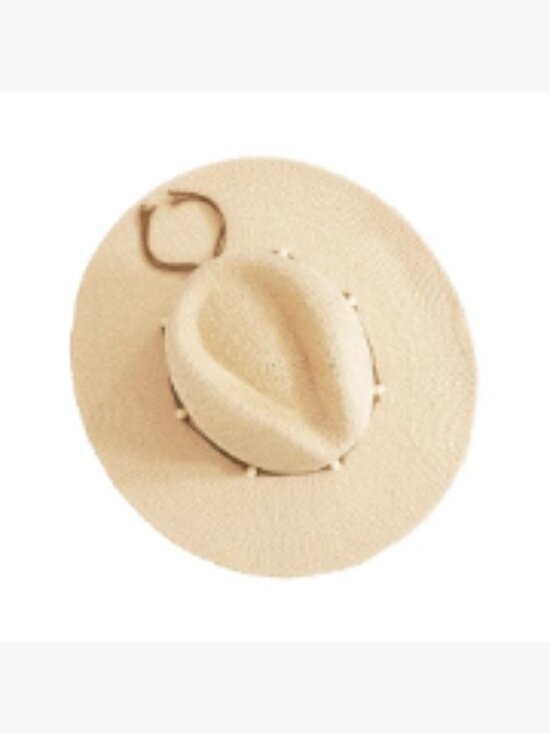 Wide-Brim Straw Sun Hat with Adjustable Band main image 6